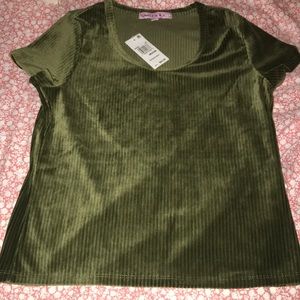 Juniors’ corduroy top